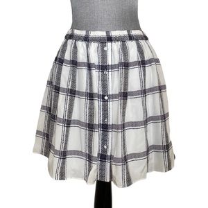 CLUB MONACO Plaid Takina 100% Silk Skirt NWT 4